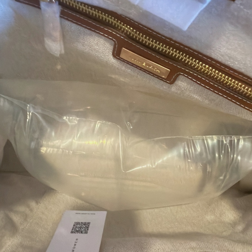 Tory Burch Brown and Cream Tote - Picture 2 of 6
